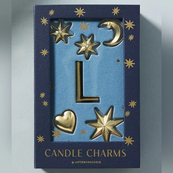 Anthropologie Monogram Candle Charms, Various. New In Box - Picture 6 of 8